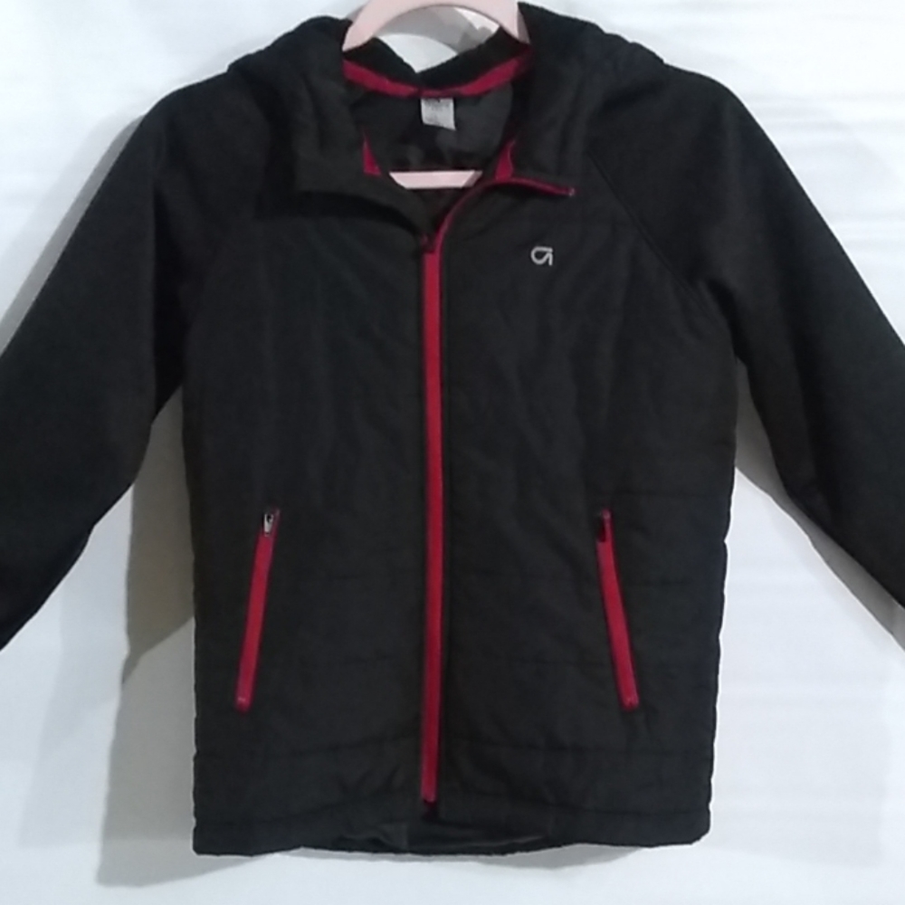 Gap Fit Girls Zip Front Hooded Jacket Size L